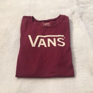 Vans | burgundy t-shirt